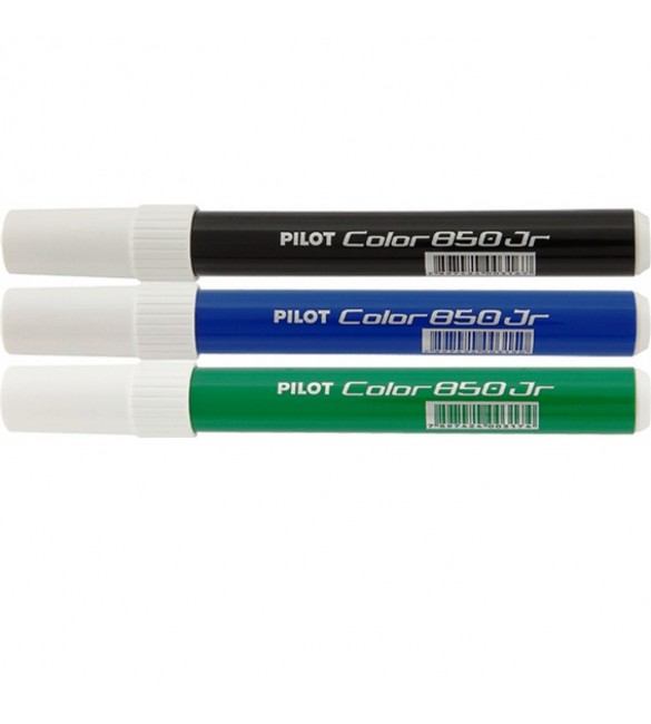 kit Caneta Hidrográfica Color 850 Jr Pilot 01 azul+01verde+01 preta
